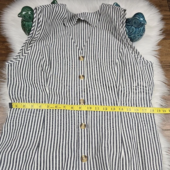 Boutique Striped Jumpsuit XL - Picture 10 of 11